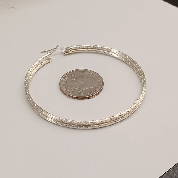 925 Sterling Silver Hoop Earring
